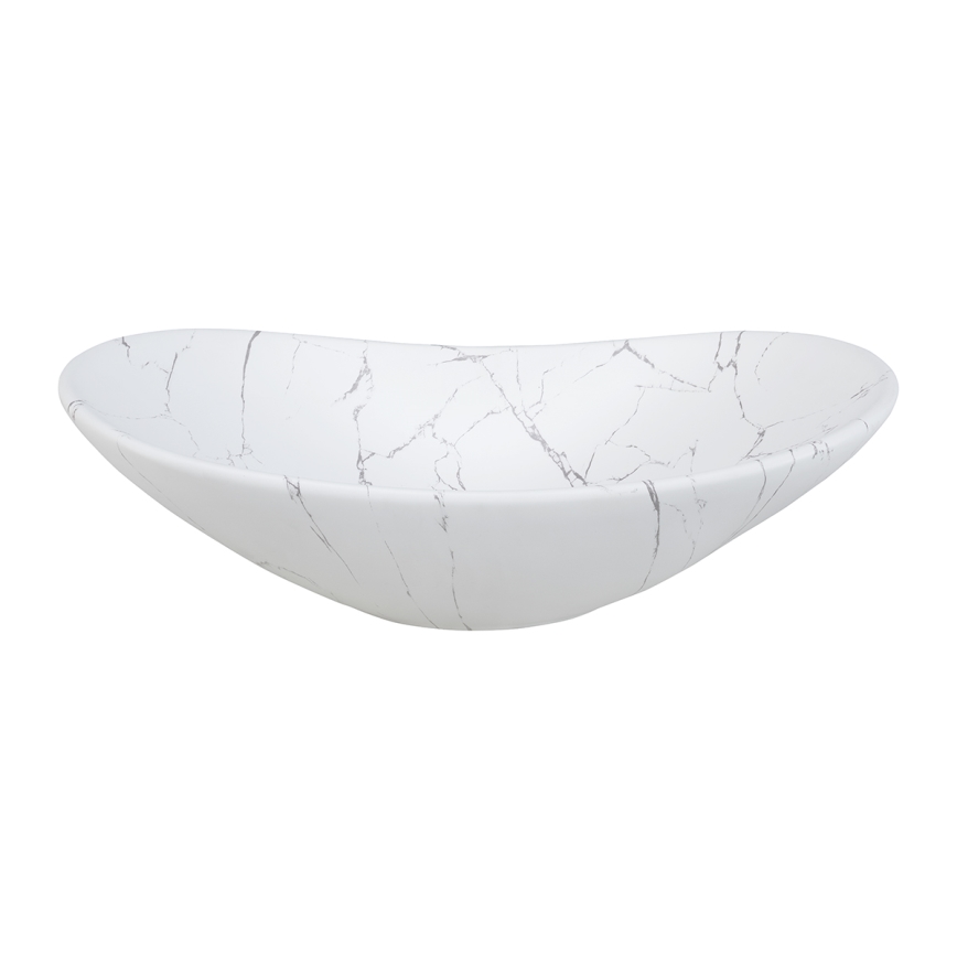 COMAD UN-LENA-MW17 - Galda virsmas izlietne LENA 61,5x36 cm keramika/matēts balts