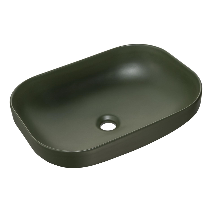 COMAD UN-NELI-MFG - Galda virsmas izlietne NELI 50,4x35,2 cm keramika/matēts zaļa