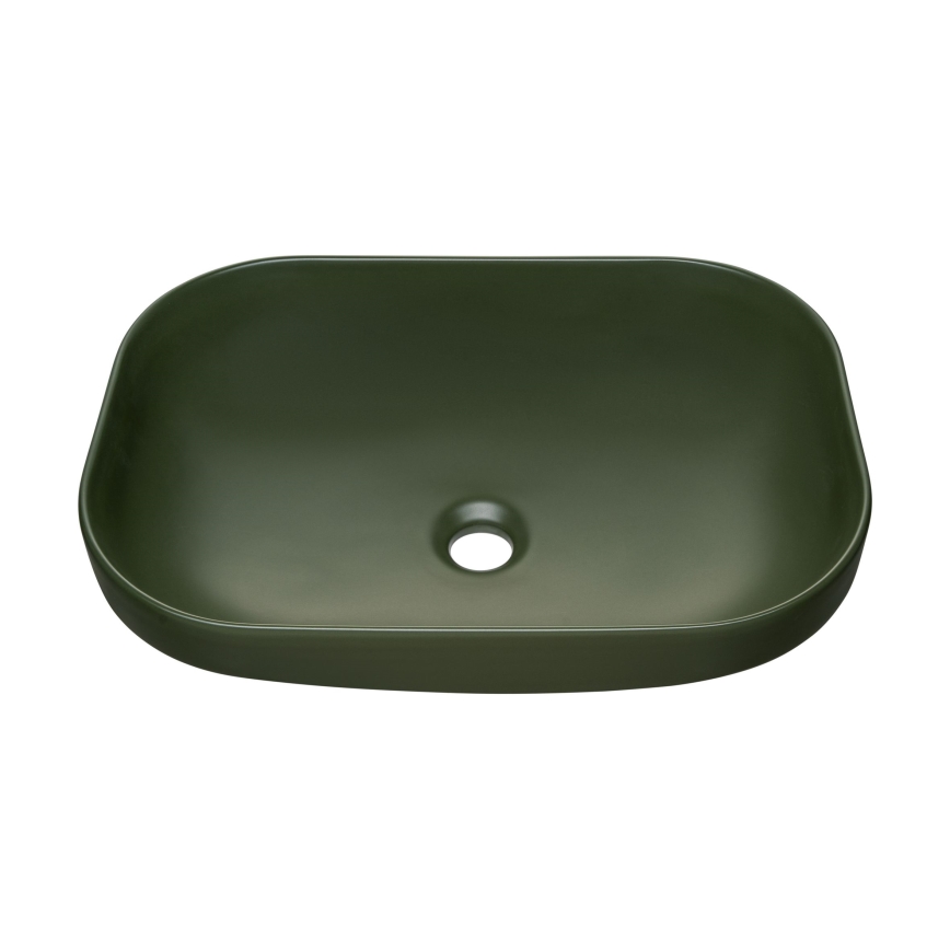 COMAD UN-NELI-MFG - Iebūvējamais izlietne NELI 50,4x35,2 cm keramika/matēti zaļa