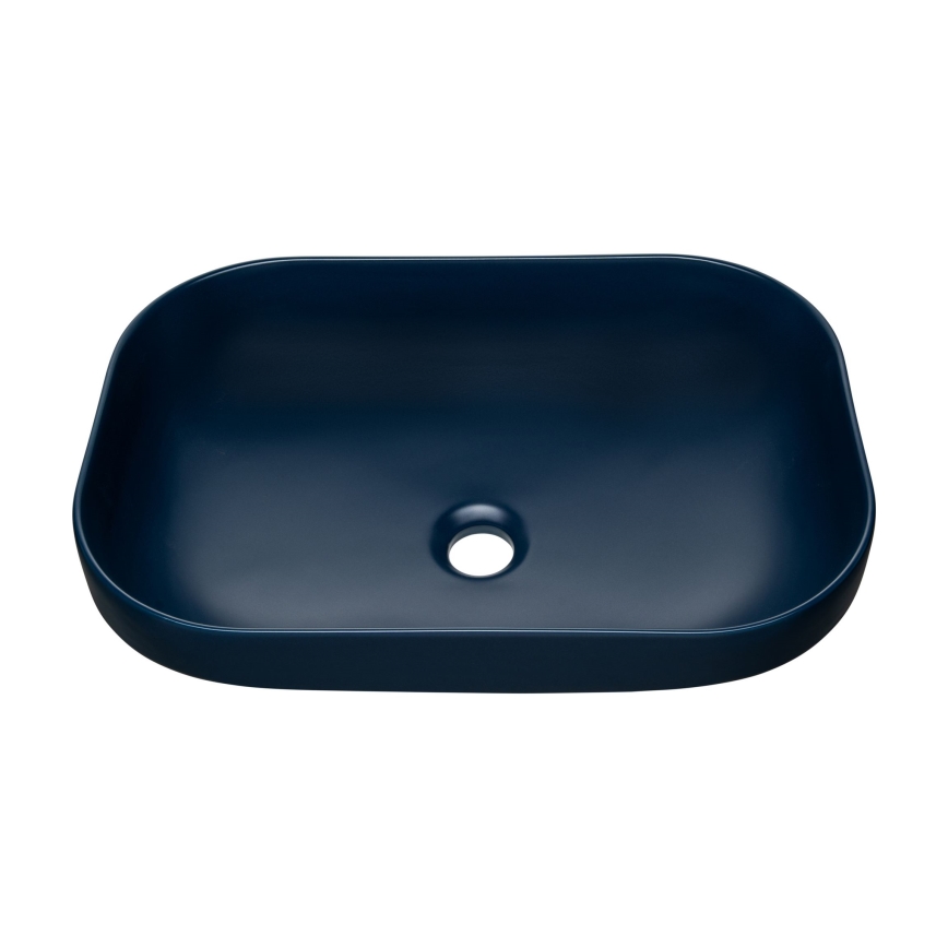 COMAD UN-NELI-MNB - Galda virsmas izlietne NELI 50,4x35,2 cm keramika/matēts tumši zils zila
