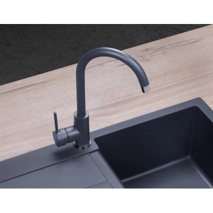 Concept BDG3334DG - Izlietnes jaucējkrāns 33,5 cm granīta/tumši pelēks