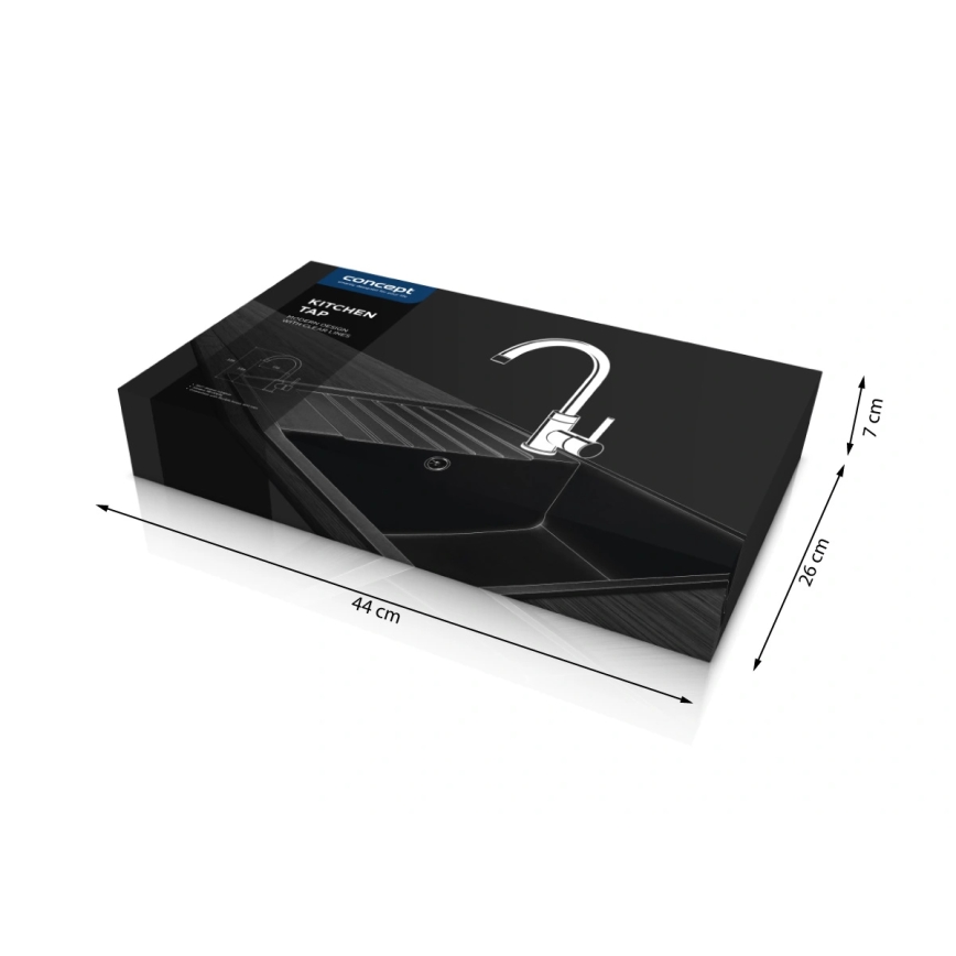 Concept BDG3334DG - Izlietnes jaucējkrāns 33,5 cm granīta/tumši pelēks