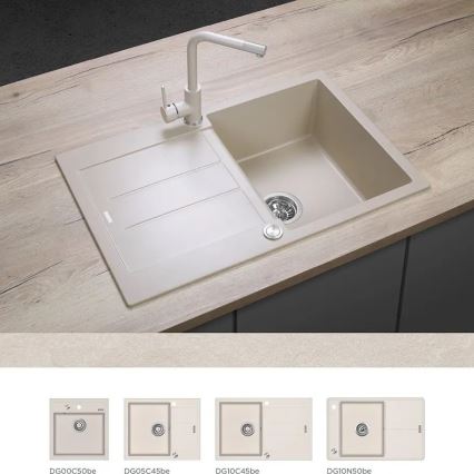 Concept BDG4327BE - izlietnes jaucējkrāns 27,3 cm granīts/bēšs