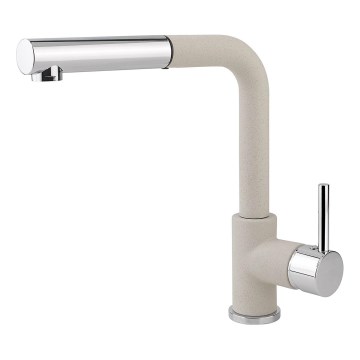 Concept BDG4527BE - Izlietnes jaucējkrāns ar izvelkamu izsmidzinātāju 26,9 cm granīta/bēšs