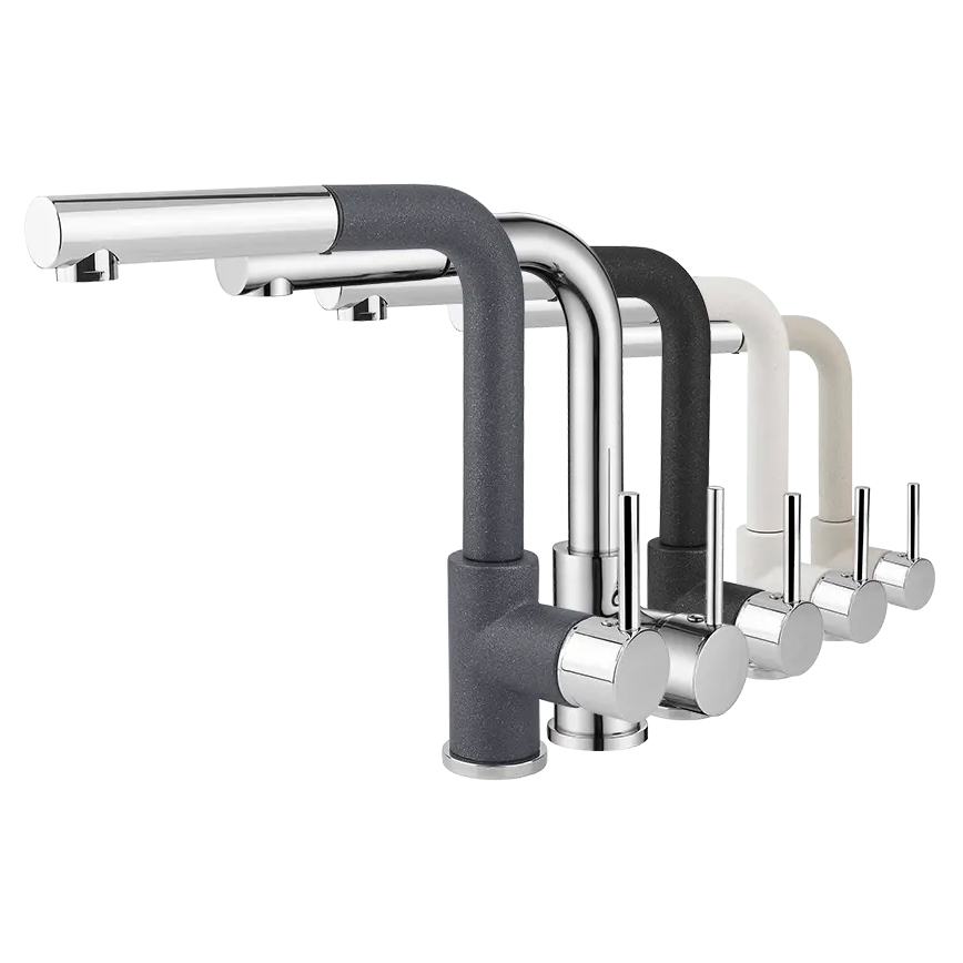 Concept BDG4527DG - Izlietnes jaucējkrāns ar izvelkamu izsmidzinātāju 26,9 cm, granīts/tumši pelēks