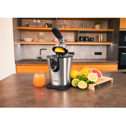 Concept CE3520 - Nerūsējošā tērauda sviras citrusaugļu sulu spiede 0,75 l 160W/230V