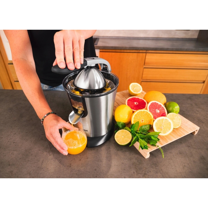 Concept CE3520 - Nerūsējošā tērauda sviras citrusaugļu sulu spiede 0,75 l 160W/230V
