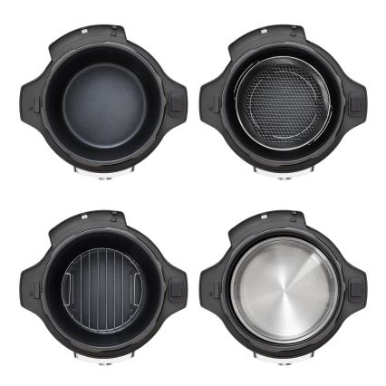 Concept CK8000 - Multifunkcionāla elektriskā spiedkanna un karstgaisa fritēze 5,6 l 11 vienā 1500W/230V melna