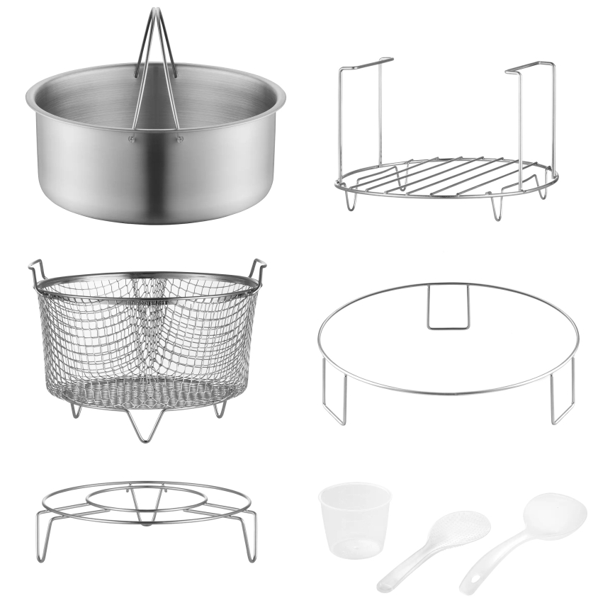 Concept CK8000 - Multifunkcionāla elektriskā spiedkanna un karstgaisa fritēze 5,6 l 11 vienā 1500W/230V melna