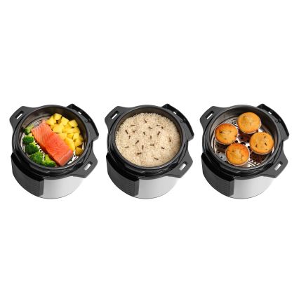 Concept CK8001 - Multifunkcionāls elektriskais spiedkatls 5,6 l 1000W/230V Wi-Fi nerūsējošais tērauds