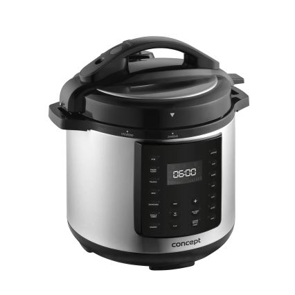 Concept CK8001 - Multifunkcionāls elektriskais spiedkatls 5,6 l 1000W/230V Wi-Fi nerūsējošais tērauds