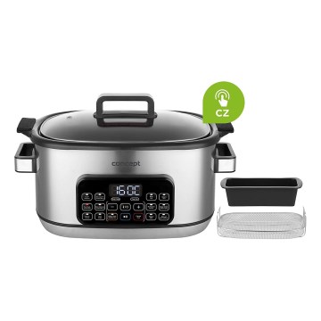 Concept CK9000 - Daudzfunkcionāls elektriskais katls 6 l, 10 funkciju 1 ierīcē, 1250W/230V, nerūsējošā tērauda