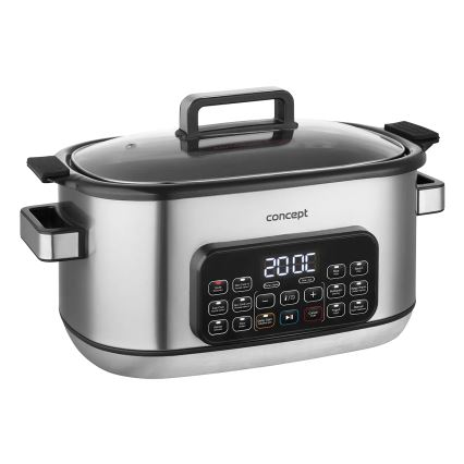 Concept CK9000 - Daudzfunkcionāls elektriskais katls 6 l, 10 funkciju 1 ierīcē, 1250W/230V, nerūsējošā tērauda