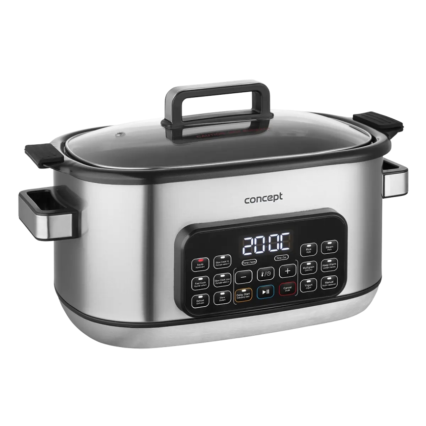 Concept CK9000 - Daudzfunkcionāls elektriskais katls 6 l, 10 funkciju 1 ierīcē, 1250W/230V, nerūsējošā tērauda