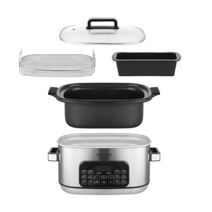 Concept CK9000 - Daudzfunkcionāls elektriskais katls 6 l, 10 funkciju 1 ierīcē, 1250W/230V, nerūsējošā tērauda