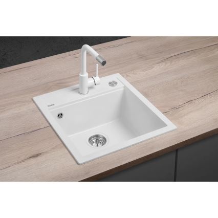 Concept DG00C50WH - Virtuves izlietne CUBIS 49 x 51 cm, granīta/balta