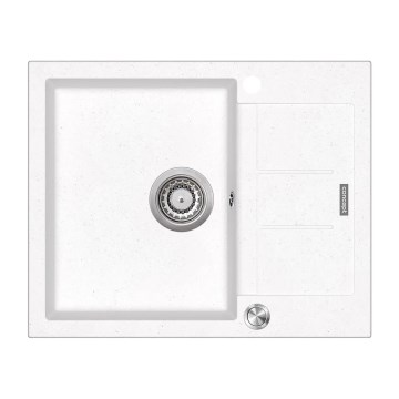 Concept DG05C45WH - Virtuves izlietne CUBIS 50x62 cm granīta/balta