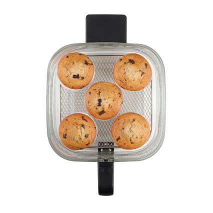 Concept FR5500 - Karstā gaisa fritēšanas ierīce GLASS & FAST 5,5 l 1200W/230V melna