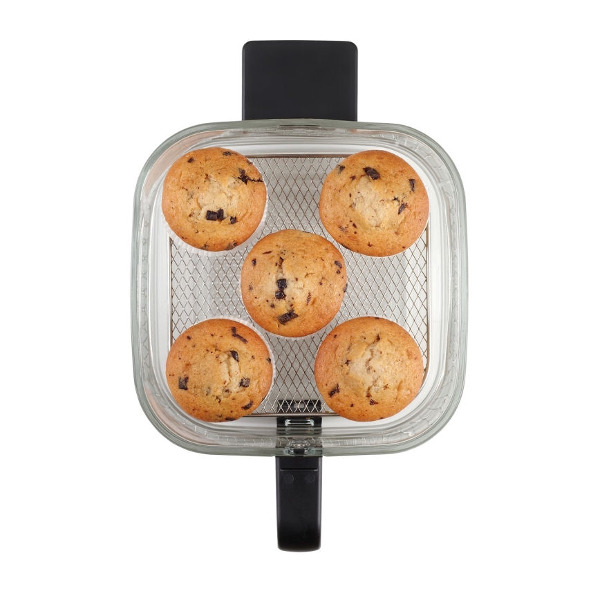 Concept FR5500 - Karstā gaisa fritēšanas ierīce GLASS & FAST 5,5 l 1200W/230V melna