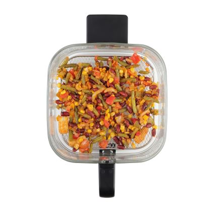 Concept FR5500 - Karstā gaisa fritēšanas ierīce GLASS & FAST 5,5 l 1200W/230V melna