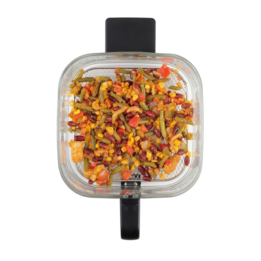 Concept FR5500 - Karstā gaisa fritēšanas ierīce GLASS & FAST 5,5 l 1200W/230V melna