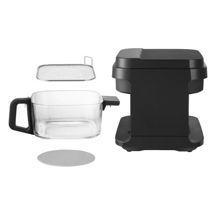 Concept FR5500 - Karstā gaisa fritēšanas ierīce GLASS & FAST 5,5 l 1200W/230V melna