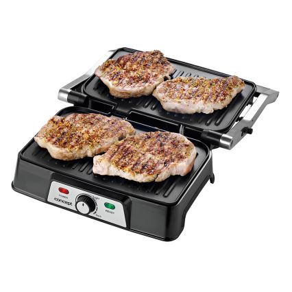 Concept ge2005 - Kontaktgrils 1500W/230V nerūsējošs tērauds/melna