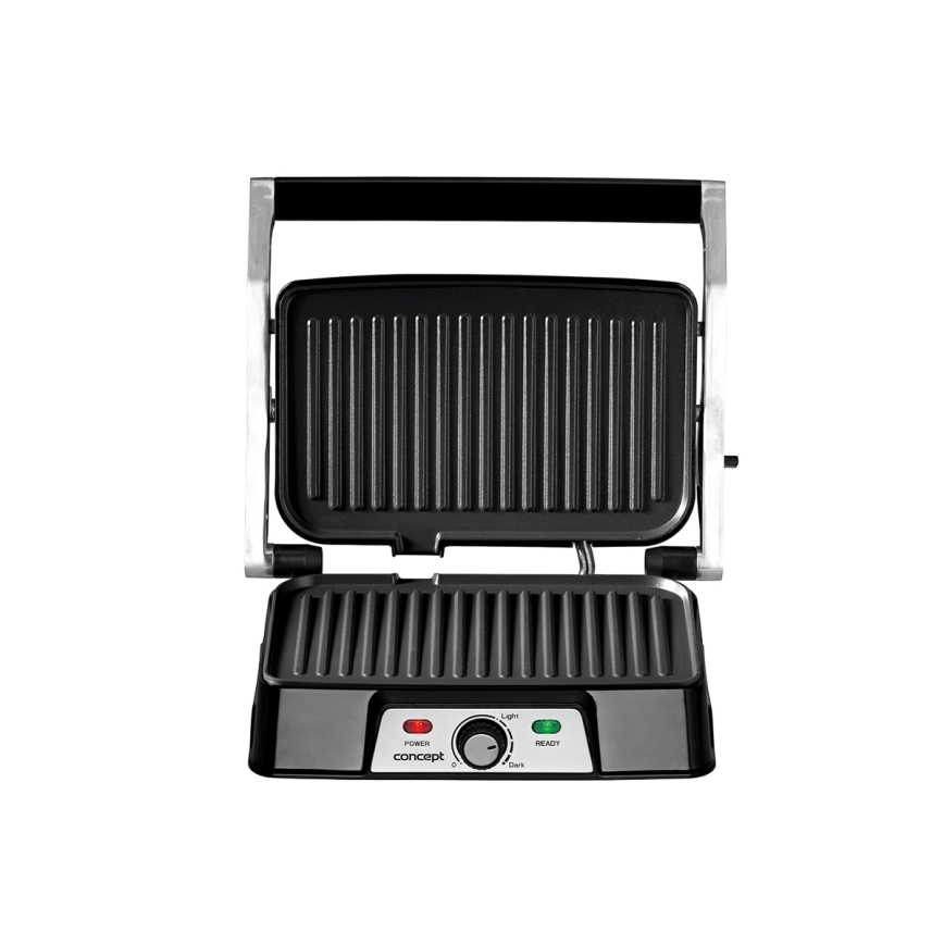 Concept ge2005 - Kontaktgrils 1500W/230V nerūsējošs tērauds/melna