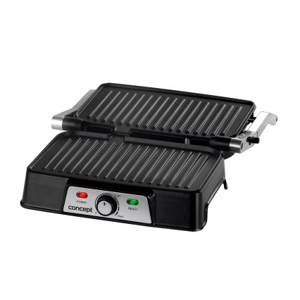 Concept ge2005 - Kontaktgrils 1500W/230V nerūsējošs tērauds/melna