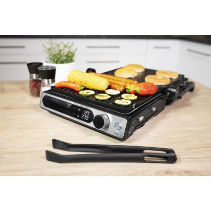 Concept ge3500 - Kontaktgrils ar temperatūras sensoru 2000W/230V melns
