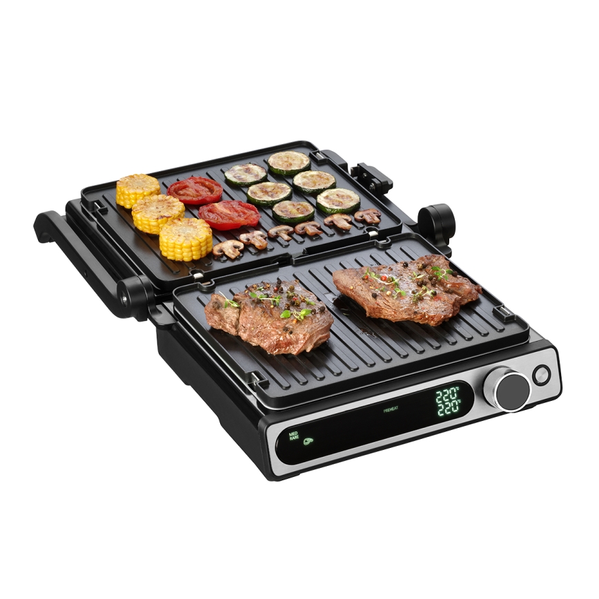 Concept ge3500 - Kontaktgrils ar temperatūras zondi 2000W/230V melna