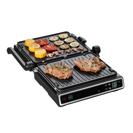 Concept ge3550 - Kontaktgrils ar temperatūras zondi 2000W/230V melna