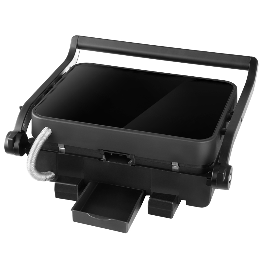 Concept ge3600 - Kontaktgrils ar temperatūras zondi GLASS 2000W/230V melna