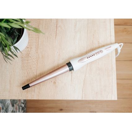 Concept KK2125 - Koniskā matu lokšķere GLAM STYLE 42W/230V balta/rozā zelts