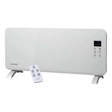 Concept KS4000 - elektriskais tiešsildītājs/konvektors 1000/2000 W, IP24, balts, ar tālvadības pulti