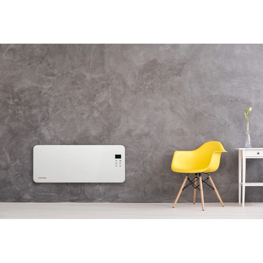 Concept KS4000 - elektriskais tiešsildītājs/konvektors 1000/2000 W, IP24, balts, ar tālvadības pulti