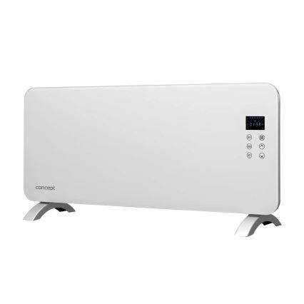 Concept KS4000 - elektriskais tiešsildītājs/konvektors 1000/2000 W, IP24, balts, ar tālvadības pulti