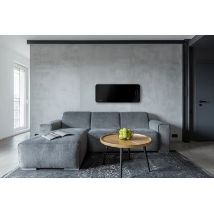 Concept KS4010 - Elektriskais tiešais sildītājs/konvektors 1000/2000W IP24 melns, ar tālvadības pulti