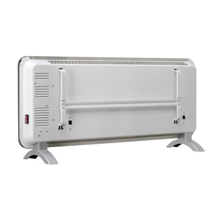 Concept KS4010 - Elektriskais tiešais sildītājs/konvektors 1000/2000W IP24 melns, ar tālvadības pulti