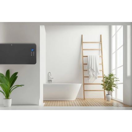 Concept KS4100 - Viedais elektriskais tiešsildītājs/konvektors 1000/2000 W Wi‑Fi IP24, pelēks