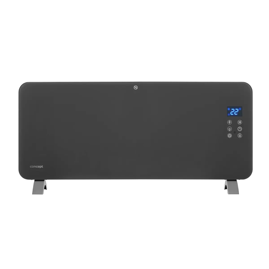 Concept KS4100 - Viedais elektriskais tiešsildītājs/konvektors 1000/2000 W Wi‑Fi IP24, pelēks