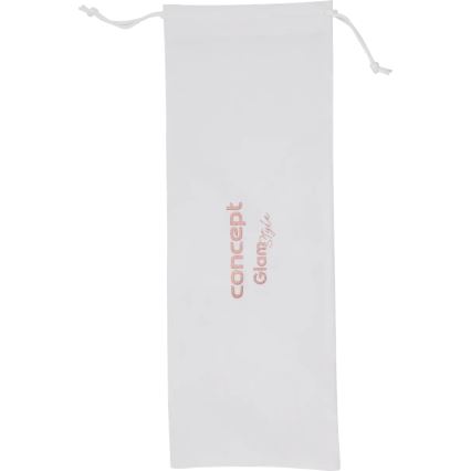 Concept KT2140 - trīskāršā matu lokšķere GLAM STYLE 100W/230V balta/rozā zelta