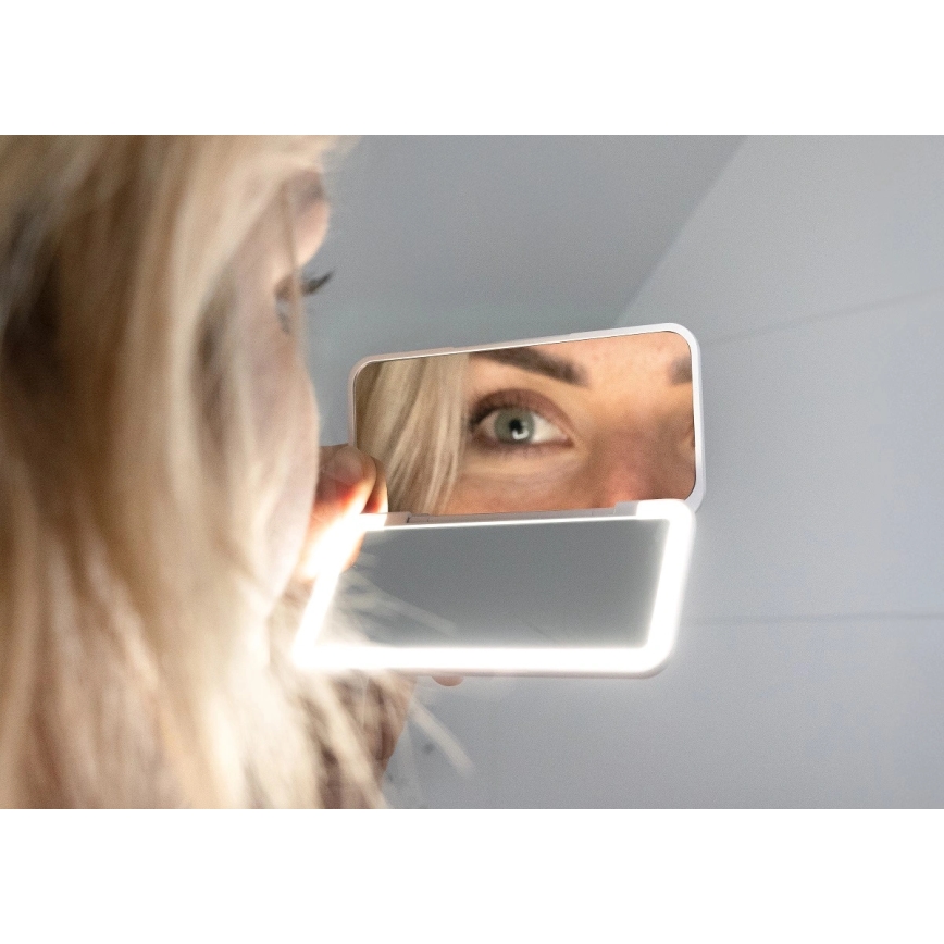 Concept KZ2010 - LED kabatas kosmētikas spogulis PERFECT SKIN LED/1,5W/5V 4500-5500K 300 mAh balts