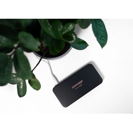 Concept KZ2020 - LED Kabatas kosmētiskais spogulis PERFECT SKIN LED/1,5W/5V 4500-5500K 300 mAh melns