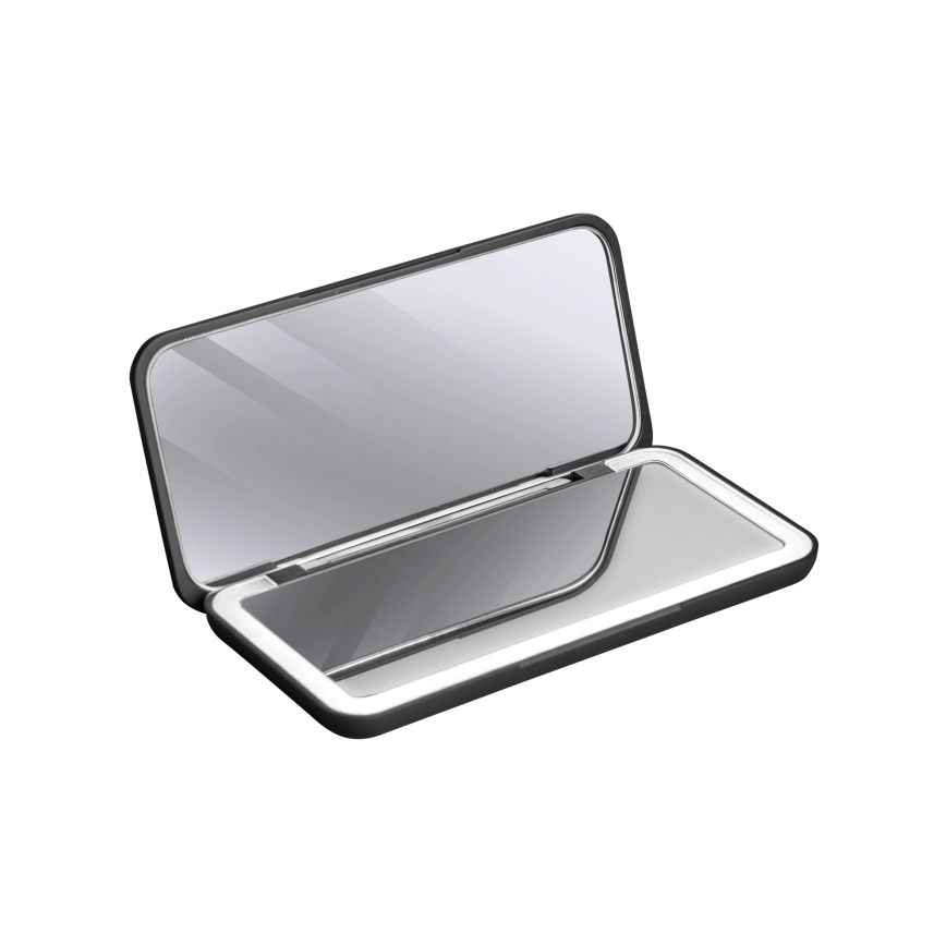 Concept KZ2020 - LED Kabatas kosmētiskais spogulis PERFECT SKIN LED/1,5W/5V 4500-5500K 300 mAh melns