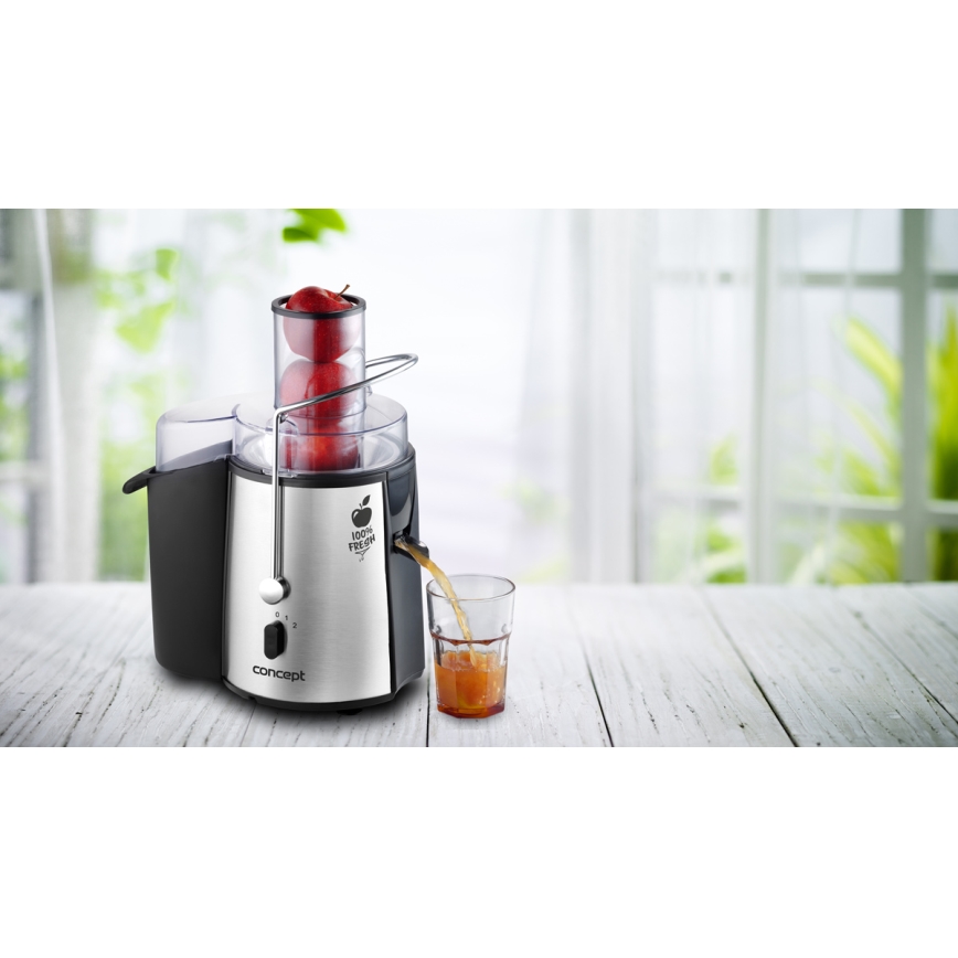 Concept LO7026 - Centrbēdzes sulu spiede 1000W/230V melna/nerūsējošs tērauds