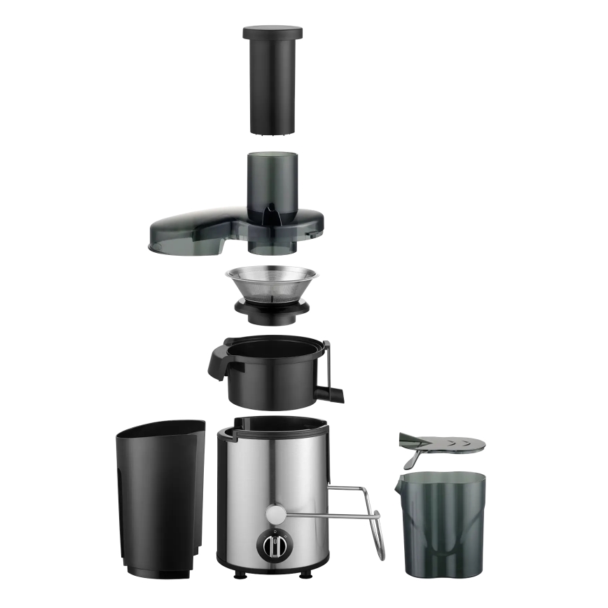 Concept LO7095 - Centrifūgas sulu spiede 1000W/230V melna/nerūsējošais tērauds