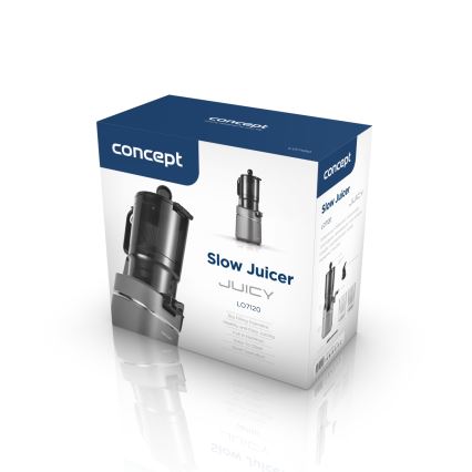 Concept LO7120 - Lēna sulas spiede JUICY 250W/230V pelēka