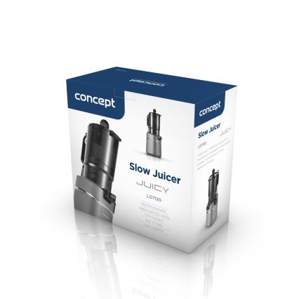 Concept LO7120 - Lēna sulas spiede JUICY 250W/230V pelēka