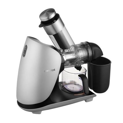Concept LO7250 - Horizontālais skrūvveida sulu spiede 200W/230V melna/nerūsējošā tērauda